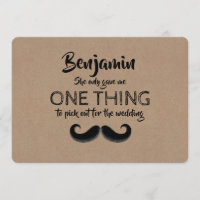 Mustache Funny Trauzeuge oder Trauzeuge Vorschlag