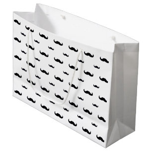 Mustache Geschenktasche Große Geschenktüte