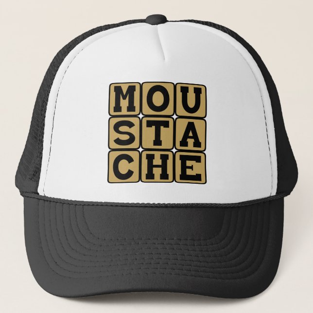 Mustache, Gesichtshaar Truckerkappe (Vorderseite)