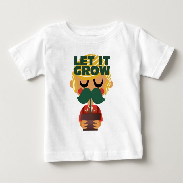 Mustache Growth Adventure Baby T-shirt (Vorderseite)