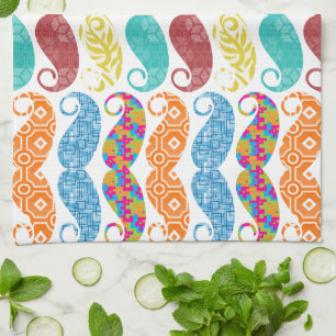 Mustache Hipster Vintag Retro Küchentuch