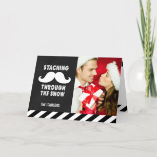 MUSTACHE HOLIDAY GREETING CARD FEIERTAGSKARTE