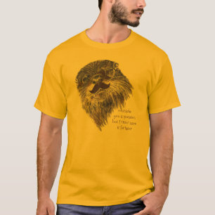 Mustache Ihnen eine Frage Otter rettete es Tier Sp T-Shirt