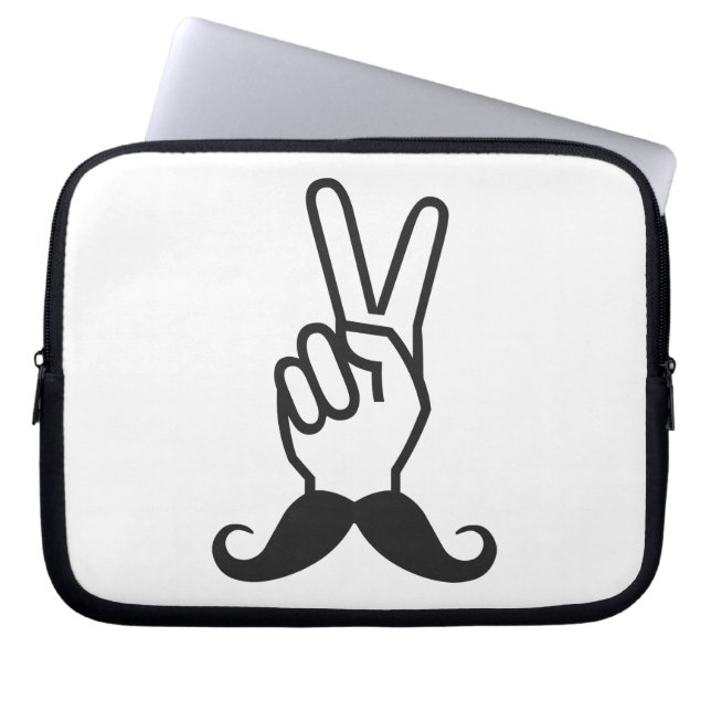 Mustache-individueller Laptop-Ärmel Laptopschutzhülle (Vorderseite)