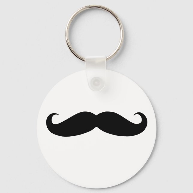Mustache ist lustig schlüsselanhänger (Vorderseite)