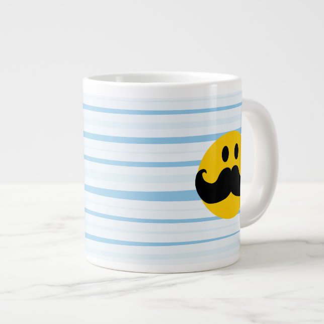 Mustache Jumbo-Tasse (Vorderseite Rechts)