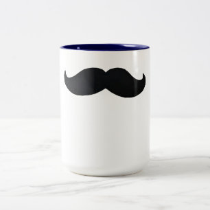 Mustache-Kaffee-Tasse lustig, am besten schwarzer  Zweifarbige Tasse