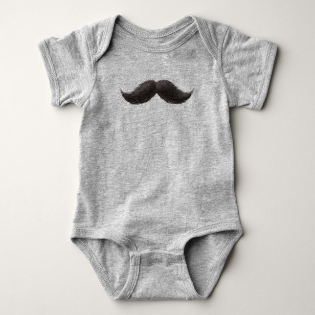 Mustache-Karosserieanzug für das anspruchsvolle Ba Baby Strampler (Vorderseite)
