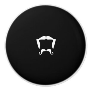 Mustache Keramik Knob Keramikknauf