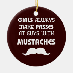 Mustache Keramikornament
