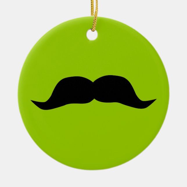 Mustache Keramikornament (Vorne)