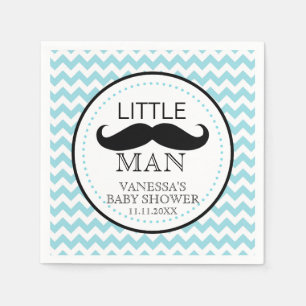 Mustache Lil' Little Man Baby Shower Thema Junge Serviette