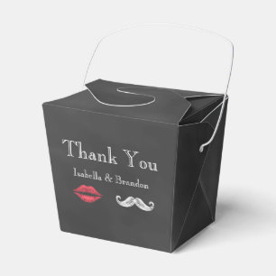 Mustache & Lips Gefälligkeitsbox 2 Geschenkschachtel