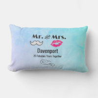 Mustache & Lips Mr. & Mrs. - Jahrestag