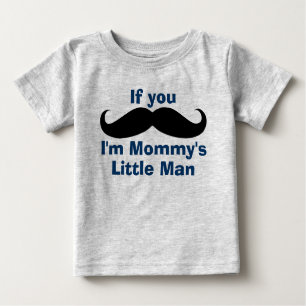 Mustache Mommys kleiner Mann Baby T-shirt