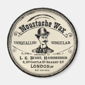 Mustache Mustach Wax Vintag Magnet