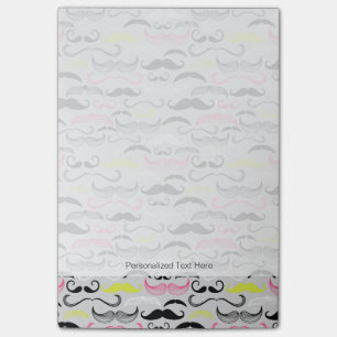 Mustache-Muster, Retro-Stil Post-it Klebezettel