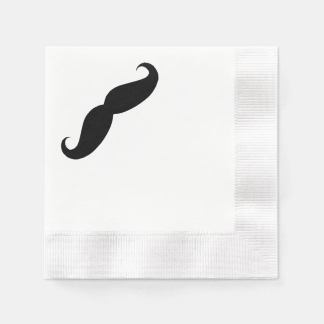Mustache Napkins Serviette (Vorderseite)