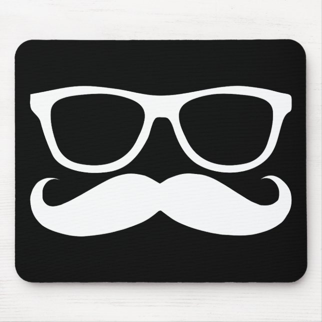 Mustache Nerd Mousepad (Vorne)