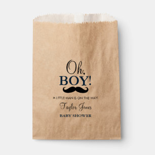 Mustache Oh Boy Baby Dusche Gefälligkeitstaschen Geschenktütchen