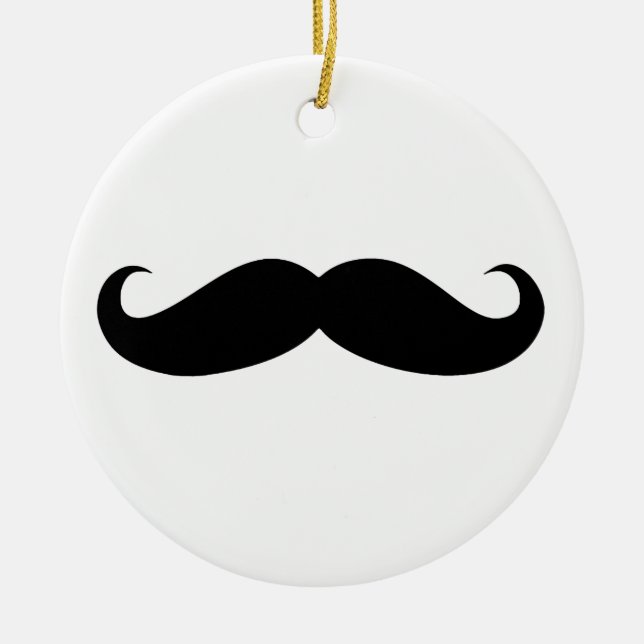 Mustache Ornament (Vorne)