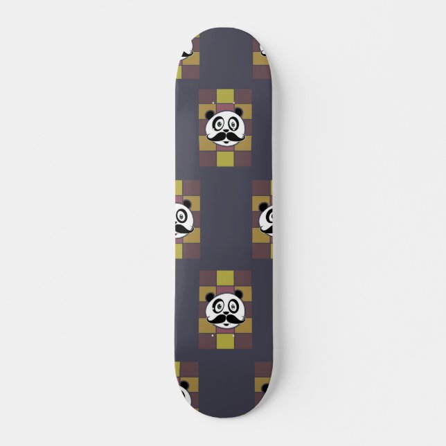 Mustache Panda 3 Skateboard (Vorne)