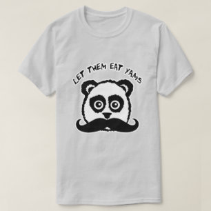 Mustache Panda Ließ ihnen Eat Yams T-Shirt