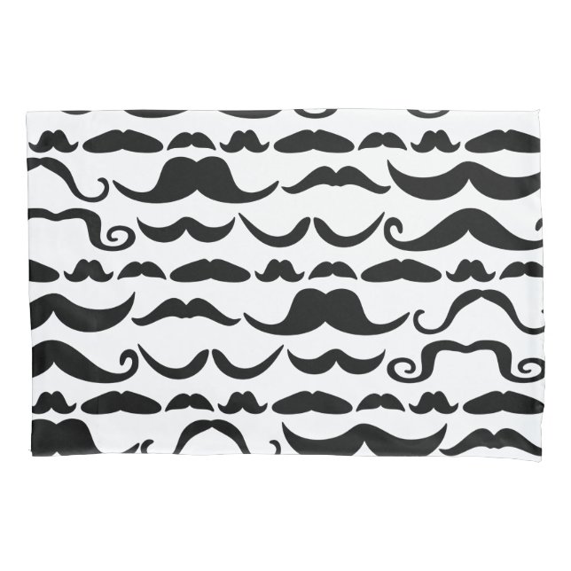 Mustache Pattern Kissenbezug (Vorderseite)