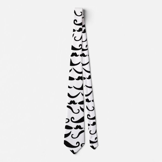 Mustache Pattern Krawatte (Vorderseite)
