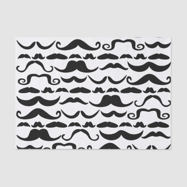 Mustache Pattern Seidenpapier (Vorderseite)