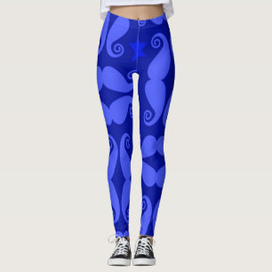 Mustache Pattern Workout Yoga-Leggings Leggings