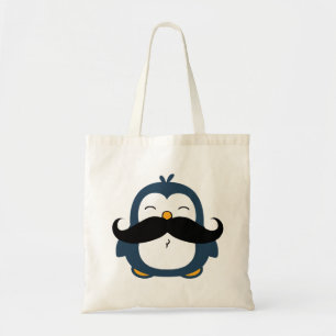 Mustache Penguin Tragetasche