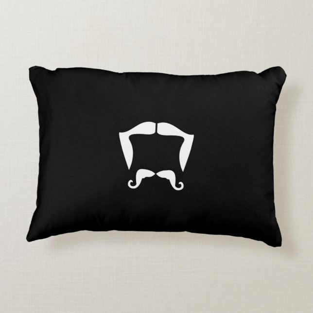 Mustache Pillow Zierkissen (Rückseite)