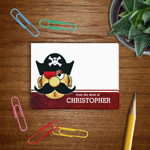 Mustache Pirate Personalisiert Post-it Klebezettel