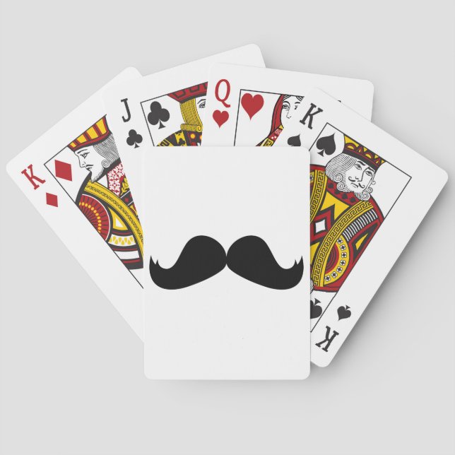 Mustache Playing Cards Spielkarten (Rückseite)