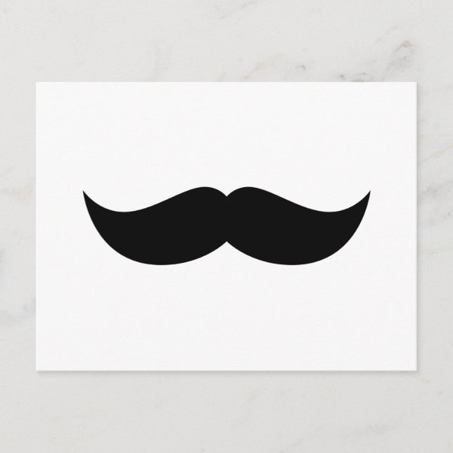 Mustache Postcard Postkarte (Vorderseite)