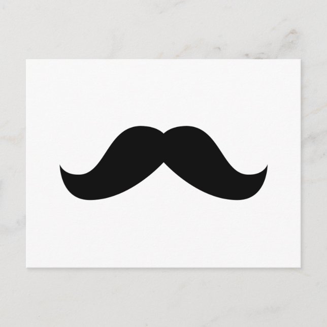 Mustache Postcard Postkarte (Vorderseite)