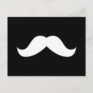 Mustache Postcard Postkarte