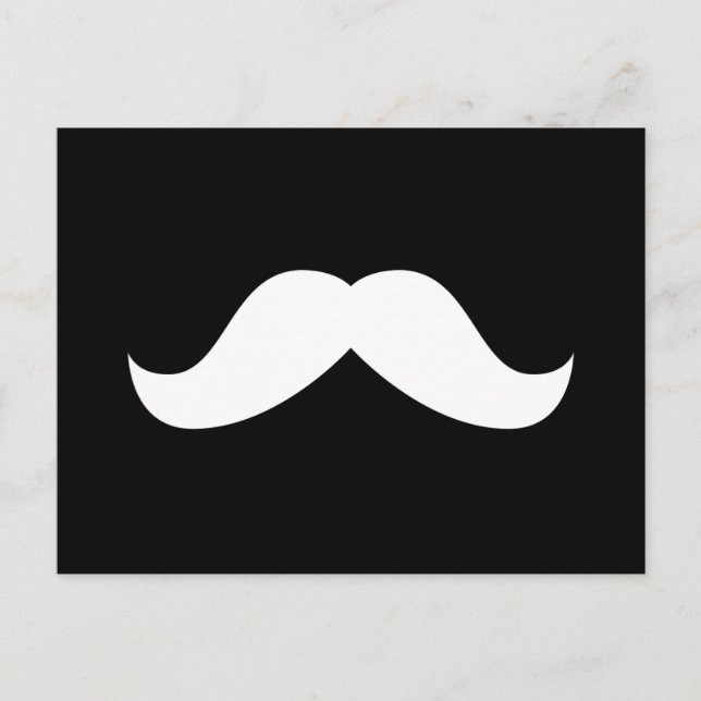 Mustache Postcard Postkarte (Vorderseite)