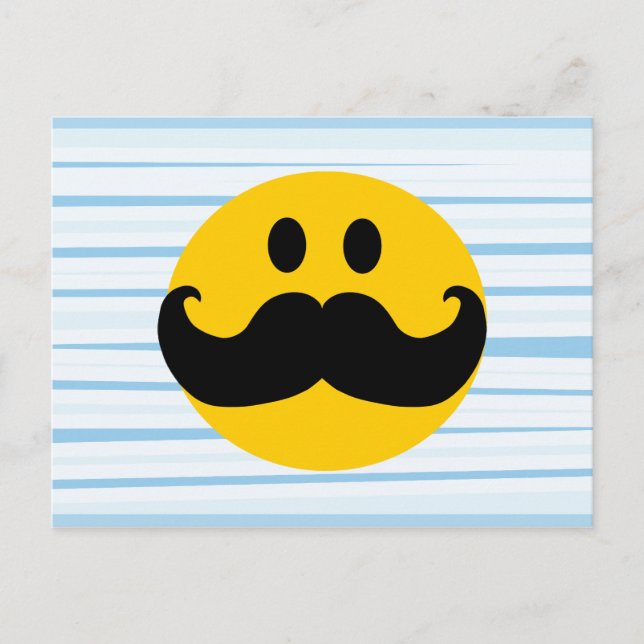 Mustache Postkarte (Vorderseite)