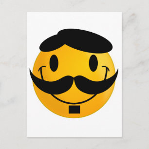 Mustache Postkarte