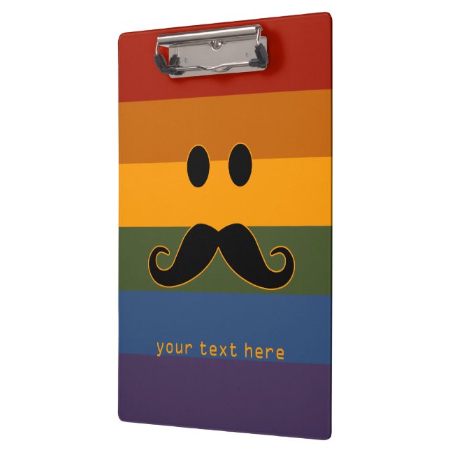 Mustache Pride benutzerdefinierte Zwischenablage Klemmbrett (Links)