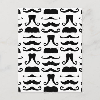 Mustache Print Postkarte