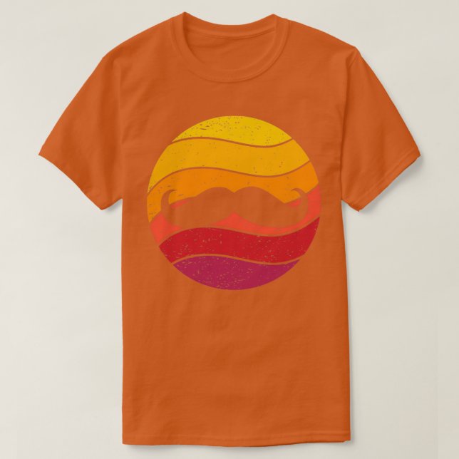 Mustache Retro Style Vintag 7 T-Shirt (Design vorne)