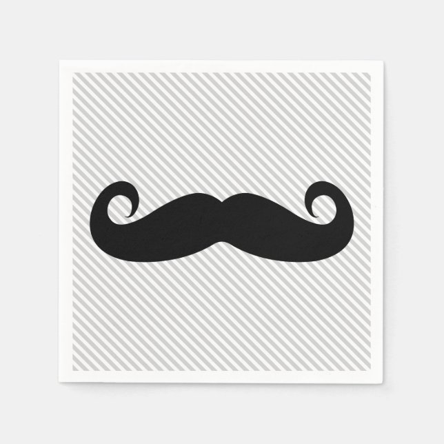 Mustache Serviette (Vorderseite)