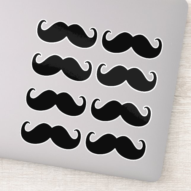 Mustache Set Prints Aufkleber (Detail)