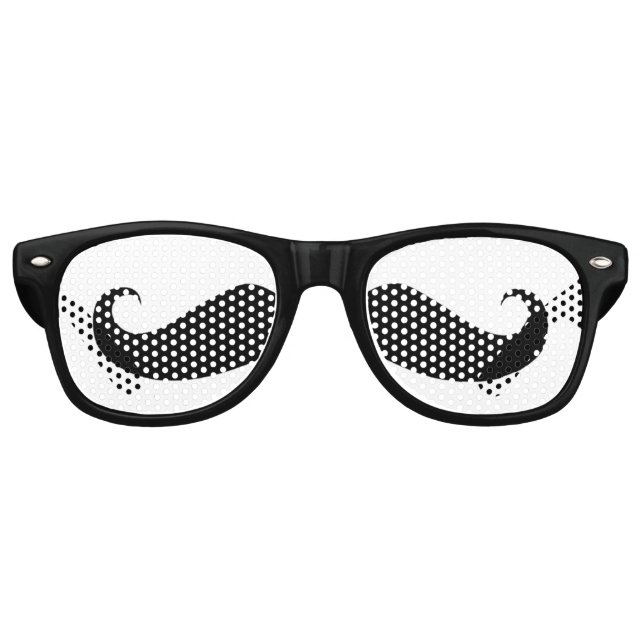 Mustache-Sonnenbrille Partybrille (Vorderseite)
