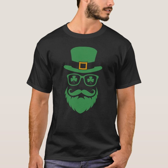 Mustache St. Patrick's Day T-Shirt (Vorderseite)