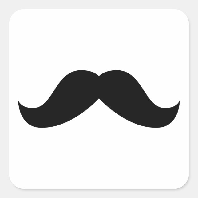 Mustache Sticker (Vorderseite)