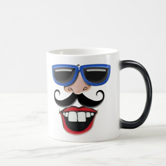 Mustache-Tasse Verwandlungstasse (Rechts)